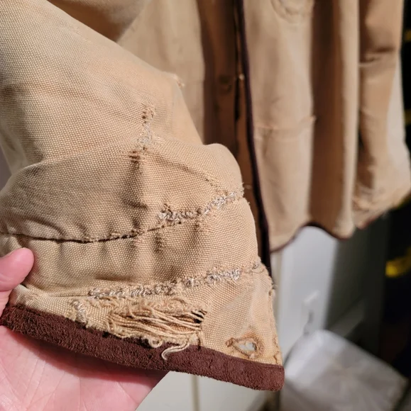 Vintage carhartt loose fit firm duck blanket-lined chore coat - Picture 4 of 6